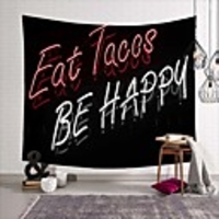 Wall Tapestry Art Deco Blanket Curtain Picnic Table Cloth Hanging Home Bedroom Living Room Dormitory Decoration Polyester Fiber Still Life Modern Neon English
