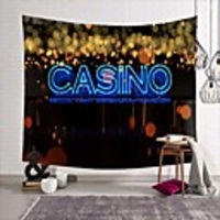 Wall Tapestry Art Deco Blanket Curtain Picnic Table Cloth Hanging Home Bedroom Living Room Dormitory Decoration Polyester Fiber Still Life Modern Neon English Letters