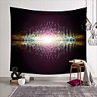 Wall Tapestry Art Deco Blanket Curtain Picnic Table Cloth Hanging Home Bedroom Living Room Dormitory Decoration Polyester Fiber Still Life Modern Neon Line Rhythm