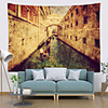Wall Tapestry Art Deco Blanket Curtain Picnic Table Cloth Hanging Home Bedroom Living Room Dormitory Decoration Polyester Fiber Water City