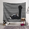 Wall Tapestry Art Decor Blanket Curtain Hanging Home Bedroom Living Room Decoration Ferocious Cat Claw