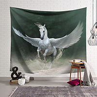 Wall Tapestry Art Decor Blanket Curtain Hanging Home Bedroom Living Room Decoration Horse Galloping Pattern