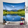 wall tapestry art decor blanket curtain hanging home bedroom living room decoration mountain prairie small lake polyester miniinthebox