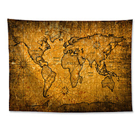 Wall Tapestry Art Decor Blanket Curtain Hanging Home Bedroom Living Room Decoration Polyester Ancient World Map miniinthebox
