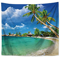 Wall Tapestry Art Decor Blanket Curtain Hanging Home Bedroom Living Room Decoration Polyester Beach Landscape miniinthebox