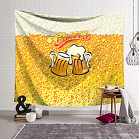 Wall Tapestry Art Decor Blanket Curtain Hanging Home Bedroom Living Room Decoration Polyester Beer miniinthebox