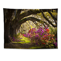 Wall Tapestry Art Decor Blanket Curtain Hanging Home Bedroom Living Room Decoration Polyester Big Tree Flower Bush miniinthebox