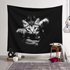 Wall Tapestry Art Decor Blanket Curtain Hanging Home Bedroom Living Room Decoration Polyester Black and White Hand Holding Cat miniinthebox