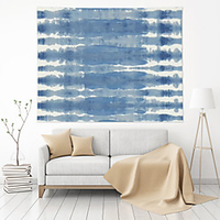 Wall Tapestry Art Decor Blanket Curtain Hanging Home Bedroom Living Room Decoration Polyester Blue Tie Dye