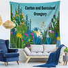 Wall Tapestry Art Decor Blanket Curtain Hanging Home Bedroom Living Room Decoration Polyester Cactus Succulent Orangery miniinthebox