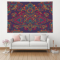 Wall Tapestry Art Decor Blanket Curtain Hanging Home Bedroom Living Room Decoration Polyester Damask Pattern