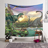 Wall Tapestry Art Decor Blanket Curtain Hanging Home Bedroom Living Room Decoration Polyester Dinosaur World