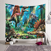 Wall Tapestry Art Decor Blanket Curtain Hanging Home Bedroom Living Room Decoration Polyester Dinosaur World