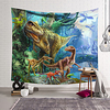 Wall Tapestry Art Decor Blanket Curtain Hanging Home Bedroom Living Room Decoration Polyester Dinosaur World