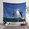 Wall Tapestry Art Decor Blanket Curtain Hanging Home Bedroom Living Room Decoration Polyester Dolphin Leaping miniinthebox