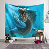 Wall Tapestry Art Decor Blanket Curtain Hanging Home Bedroom Living Room Decoration Polyester Fiber Animal Deep Sea Dragon Lanting Design