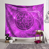 Wall Tapestry Art Decor Blanket Curtain Hanging Home Bedroom Living Room Decoration Polyester Fiber Painted Purple Magic Array Style
