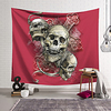 Wall Tapestry Art Decor Blanket Curtain Hanging Home Bedroom Living Room Decoration Polyester Fiber Still Life Spooky Skull Cross