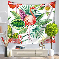 Wall Tapestry Art Decor Blanket Curtain Hanging Home Bedroom Living Room Decoration Polyester Flamingo miniinthebox