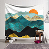 Wall Tapestry Art Decor Blanket Curtain Hanging Home Bedroom Living Room Decoration Polyester Forest Mountains Oil Painting Pattern