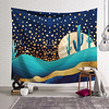 Wall Tapestry Art Decor Blanket Curtain Hanging Home Bedroom Living Room Decoration Polyester Forest Mountains Oil Painting Pattern