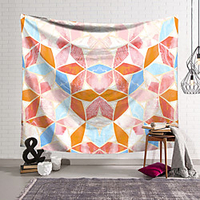 Wall Tapestry Art Decor Blanket Curtain Hanging Home Bedroom Living Room Decoration Polyester Geometric