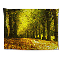 Wall Tapestry Art Decor Blanket Curtain Hanging Home Bedroom Living Room Decoration Polyester Golden Woods miniinthebox