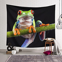 Wall Tapestry Art Decor Blanket Curtain Hanging Home Bedroom Living Room Decoration Polyester Green Frog miniinthebox