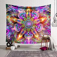 Wall Tapestry Art Decor Blanket Curtain Hanging Home Bedroom Living Room Decoration Polyester Hippie Mandala Psychedelic Abstract