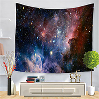 Wall Tapestry Art Decor Blanket Curtain Hanging Home Bedroom Living Room Decoration Polyester Landscape Stars miniinthebox
