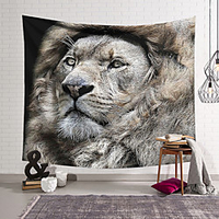 Wall Tapestry Art Decor Blanket Curtain Hanging Home Bedroom Living Room Decoration Polyester Mighty Lion