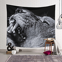 Wall Tapestry Art Decor Blanket Curtain Hanging Home Bedroom Living Room Decoration Polyester Mighty Lion