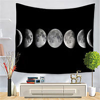 Wall Tapestry Art Decor Blanket Curtain Hanging Home Bedroom Living Room Decoration Polyester Moon miniinthebox