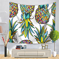 Wall Tapestry Art Decor Blanket Curtain Hanging Home Bedroom Living Room Decoration Polyester Pineapple miniinthebox