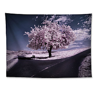 Wall Tapestry Art Decor Blanket Curtain Hanging Home Bedroom Living Room Decoration Polyester Pink Tree miniinthebox