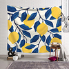 Wall Tapestry Art Decor Blanket Curtain Hanging Home Bedroom Living Room Decoration Polyester Plant Lemon Pattern