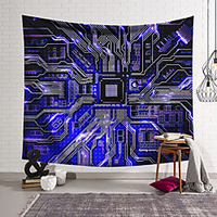 Wall Tapestry Art Decor Blanket Curtain Hanging Home Bedroom Living Room Decoration Polyester Science Fiction