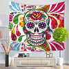 Wall Tapestry Art Decor Blanket Curtain Hanging Home Bedroom Living Room Decoration Polyester Skull miniinthebox