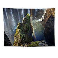 Wall Tapestry Art Decor Blanket Curtain Hanging Home Bedroom Living Room Decoration Polyester Steep Mountains miniinthebox