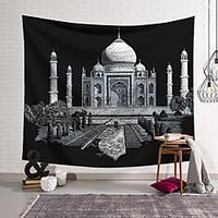 Wall Tapestry Art Decor Blanket Curtain Hanging Home Bedroom Living Room Decoration Polyester Taj Mahal