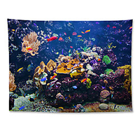 Wall Tapestry Art Decor Blanket Curtain Hanging Home Bedroom Living Room Decoration Polyester The Underwater World miniinthebox
