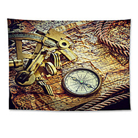 Wall Tapestry Art Decor Blanket Curtain Hanging Home Bedroom Living Room Decoration Polyester World Map miniinthebox