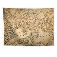 Wall Tapestry Art Decor Blanket Curtain Hanging Home Bedroom Living Room Decoration Polyester World Map miniinthebox