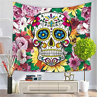 Wall Tapestry Art Decor Blanket Curtain Hanging Home Bedroom Living Room Decoration Skull miniinthebox