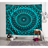 Wall Tapestry Art Decor Blanket Curtain Hanging Home Bedroom Living Room Dorm Decoration Polyester Green Mandala View Indian miniinthebox