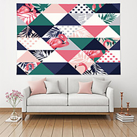 Wall Tapestry Art Decor Blanket Curtain Picnic Table Cloth Hanging Home Bedroom Living Room Decoration Polyester Geometric Animal Plant Flamingo Triangle
