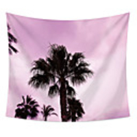 Wall Tapestry Art Decor Blanket Curtain Picnic Table Cloth Hanging Home Bedroom Living Room Dormitory Decoration Polyester Fiber Pink Sky Coconut