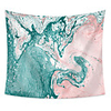 Wall Tapestry Art Decor Blanket Curtain Picnic Table Cloth Hanging Home Bedroom Living Room Dormitory Decoration Polyester Fiber Render Green Pink