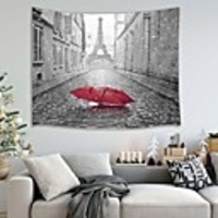 Wall Tapestry Art Decor Blanket Curtain Picnic Table Cloth Hanging Home Bedroom Living Room Dormitory Decoration Polyester Fiber Street View Tower