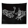 Wall Tapestry Art Decor Blanket Curtain Picnic Tablecloth Hanging Home Bedroom Living Polyester Hands Cigarette Lighter Views